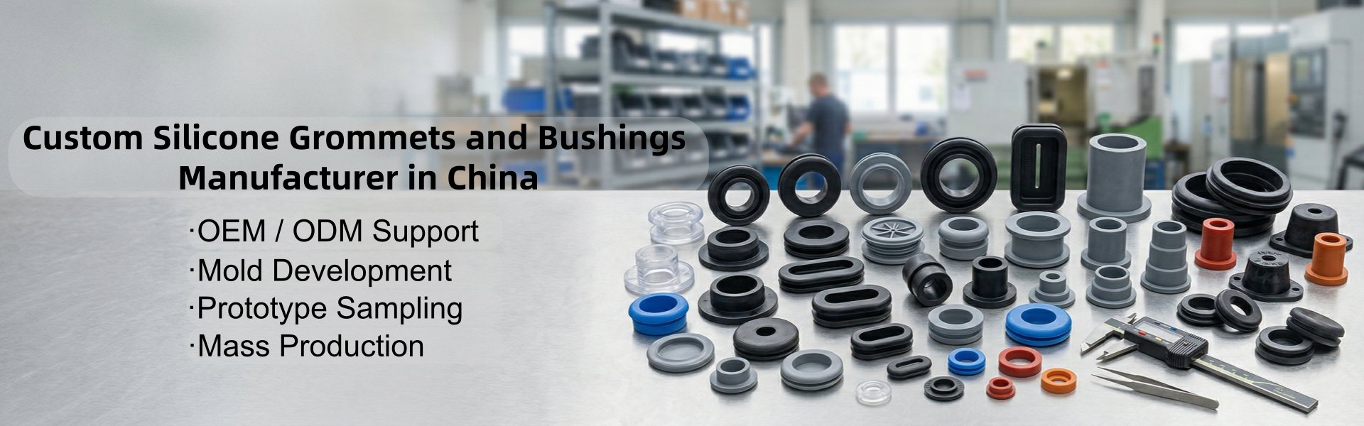 Custom Silicone Grommets and Bushings Manufacturer | Reemane