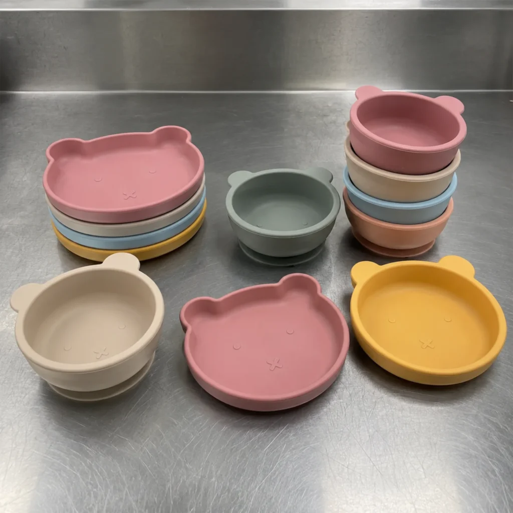 Private Label Silicone Bear Shaped Baby Bowl Bulk Order Manufacturer