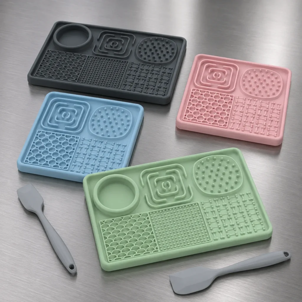 Wholesale Silicone Pet Slow Feeder Lick Mat with Suction Cups | OEM