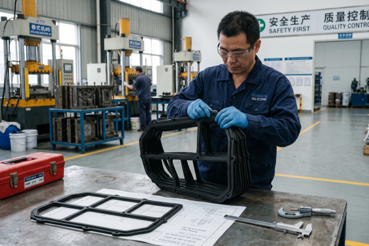 custom-silicone-battery-pack-gasket-factory