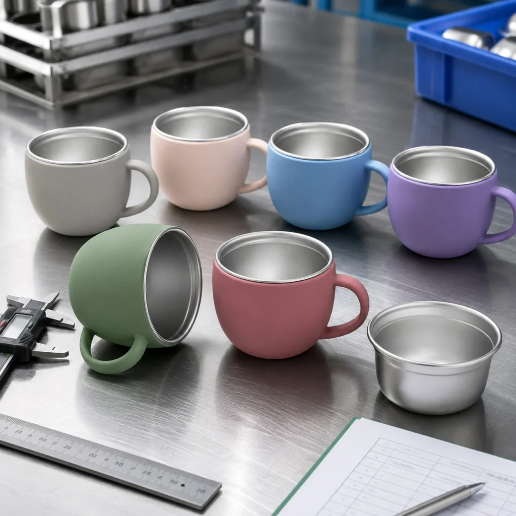 Custom Silicone Stainless Steel Baby Water Cup OEM Manufacturer (3)